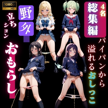 【オシッコムービー】おもらし探偵「番外編」野ションで立ってオシッコする制服美少女のおしっこ特化撮影