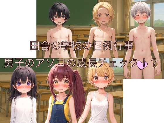 田舎の学校の恒例行事 男子のアソコの成長チェック！?