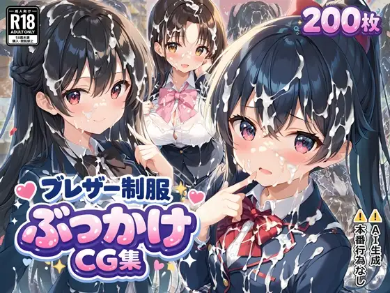 ブレザー制服ぶっかけCG集 ジャケット画像