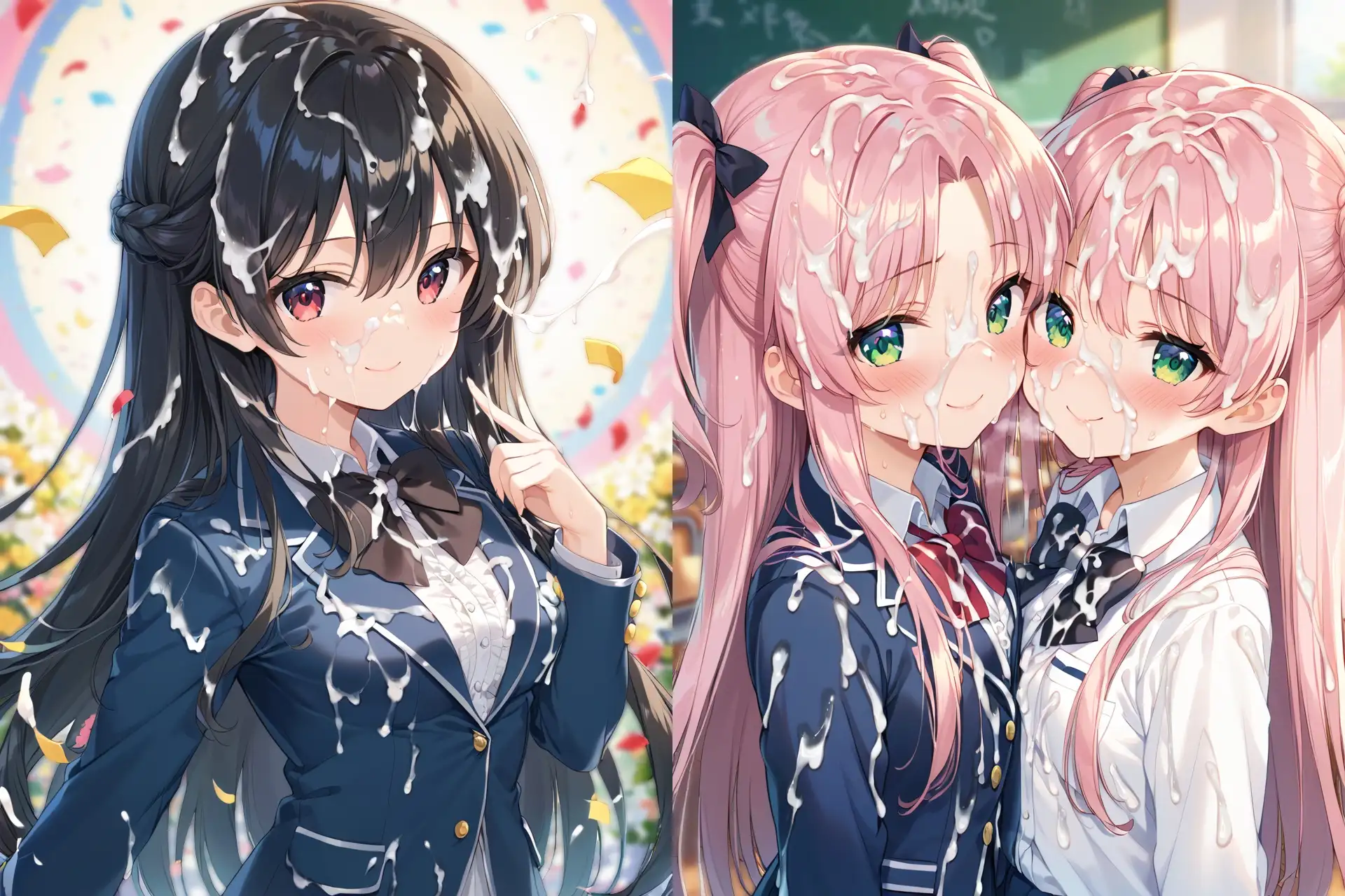 ブレザー制服ぶっかけCG集 サンプル画像 3