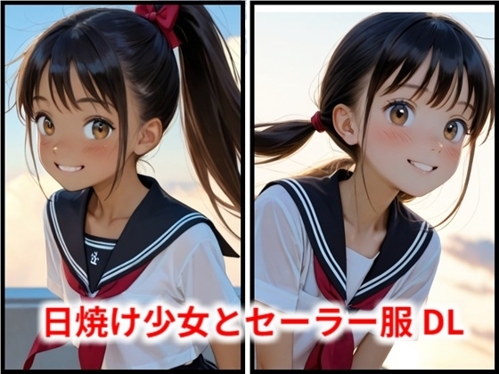 日焼け少女とセーラー服 DL