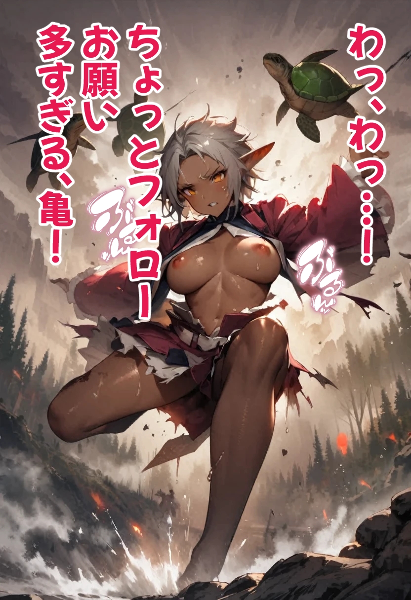 ダークエルフVS巨大亀 激突編!_5