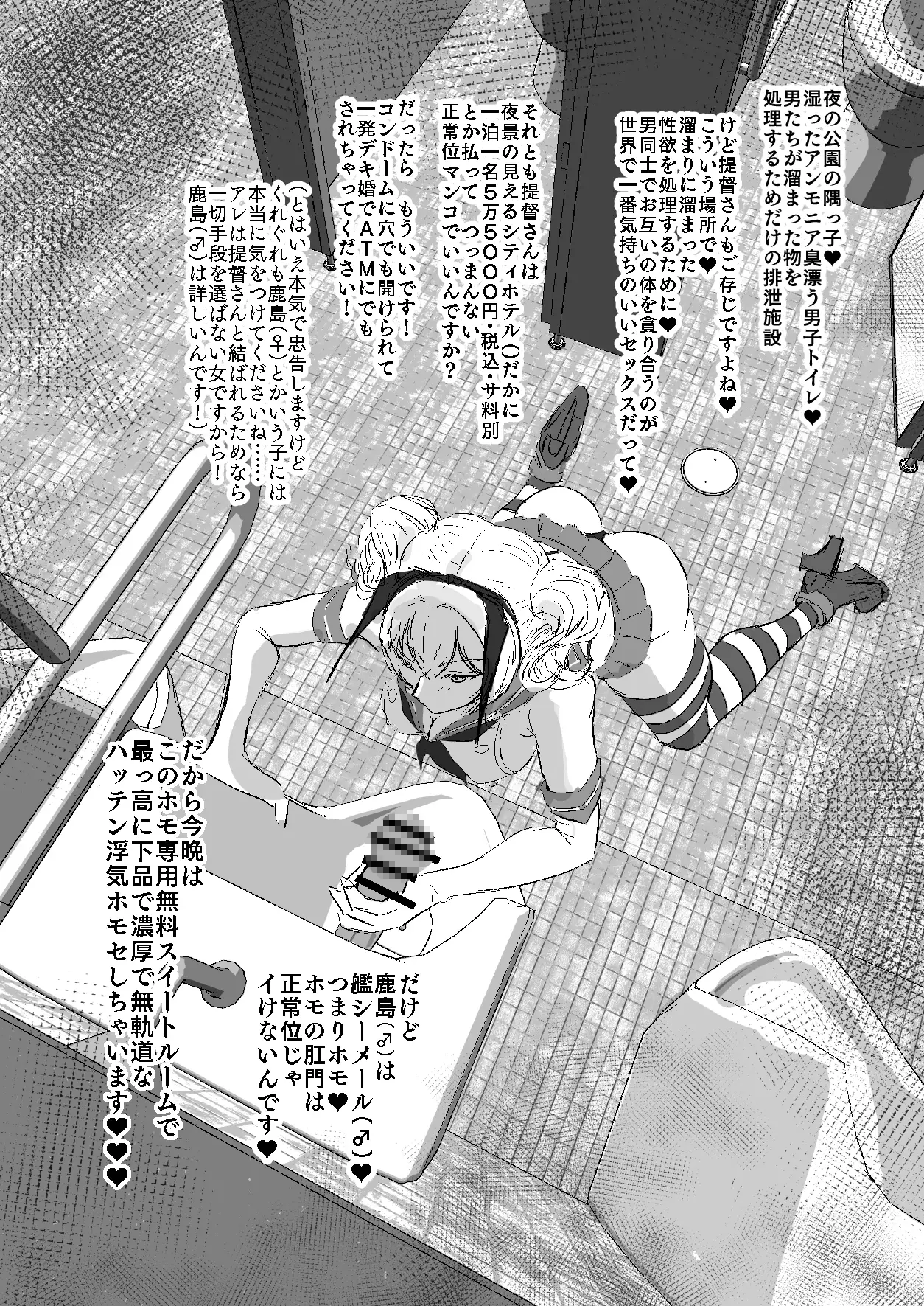 艦シーメール鹿島(♂)ケツオナ*公衆便所 サンプル画像 3