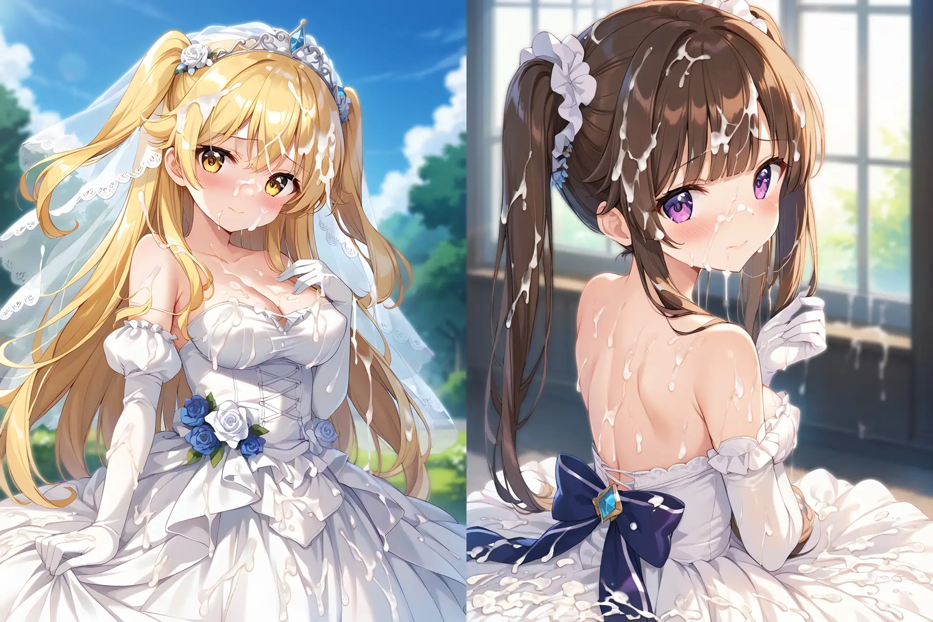 ドレスぶっかけCG集2 サンプル画像 2
