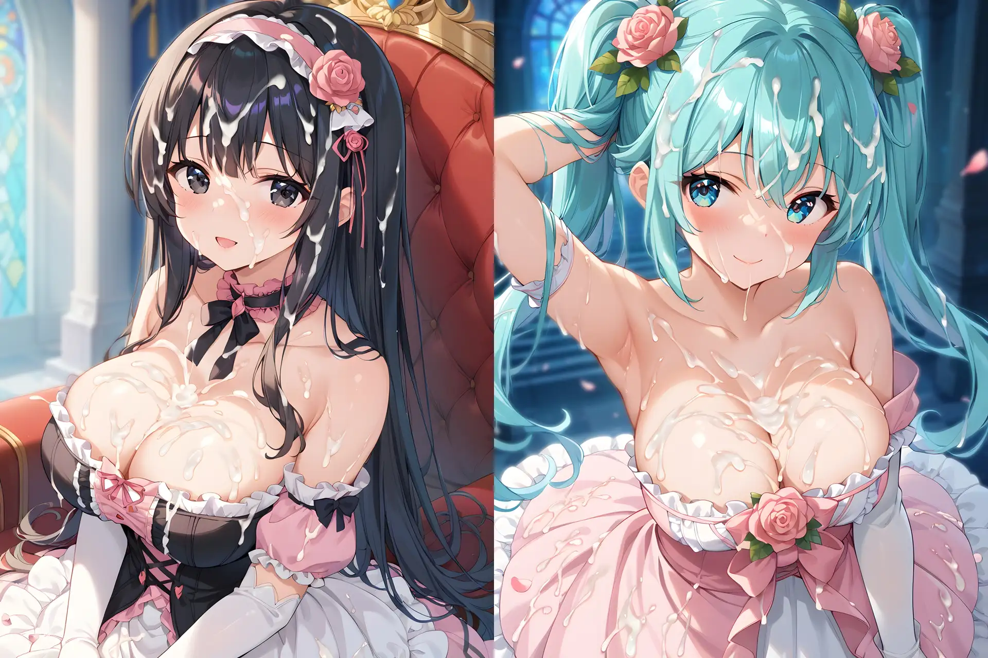 ドレスぶっかけCG集2 サンプル画像 4