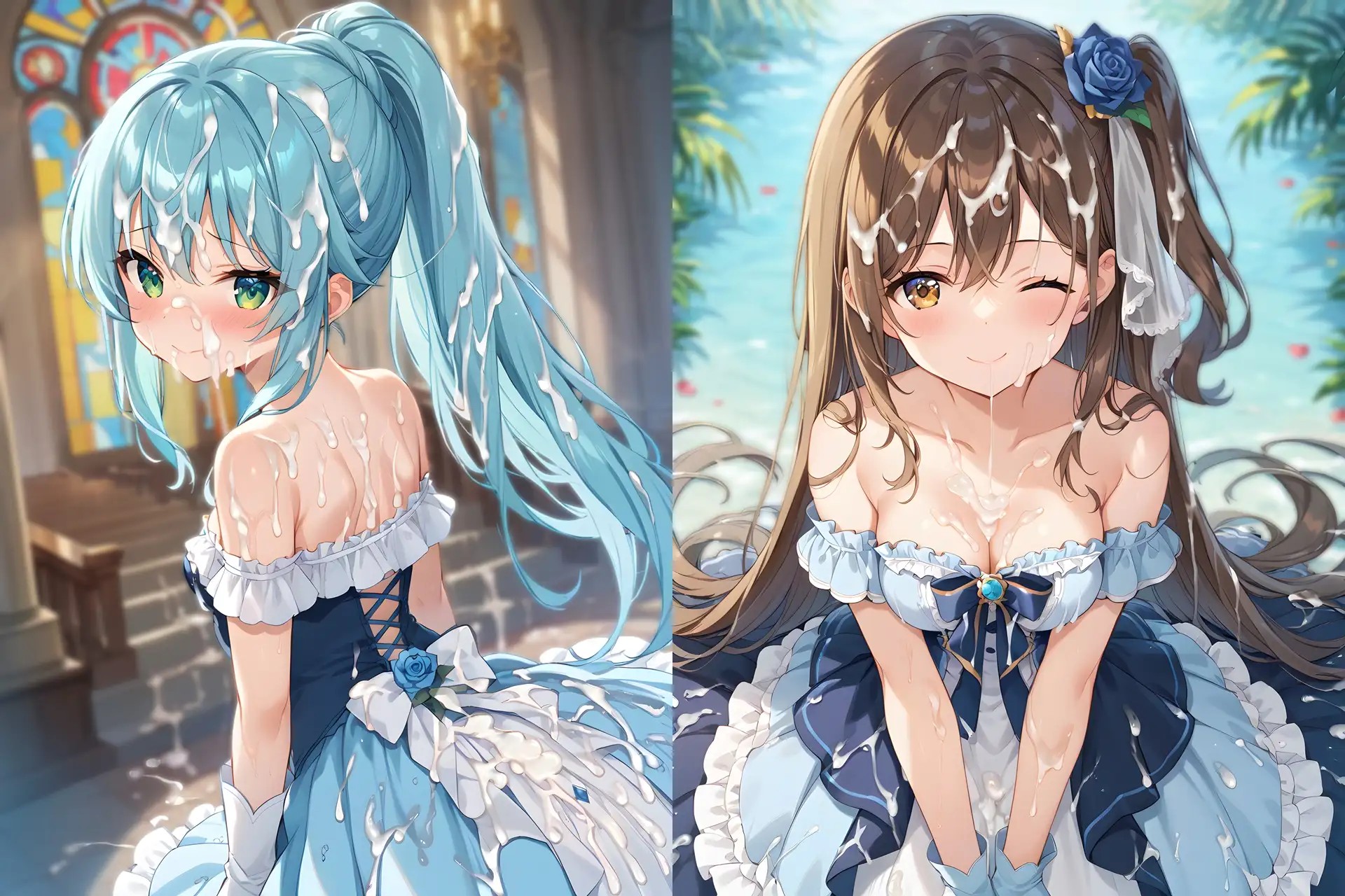 ドレスぶっかけCG集2 サンプル画像 5