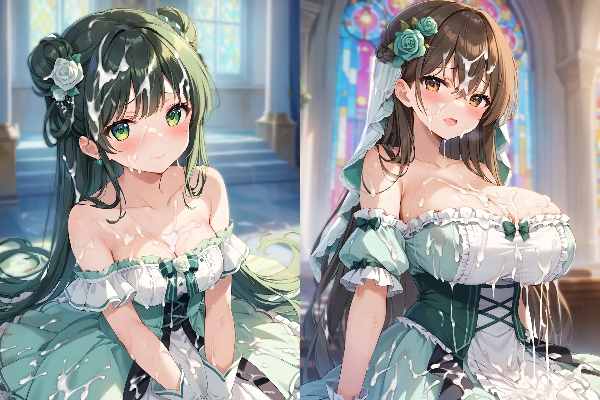 ドレスぶっかけCG集2 サンプル画像 8