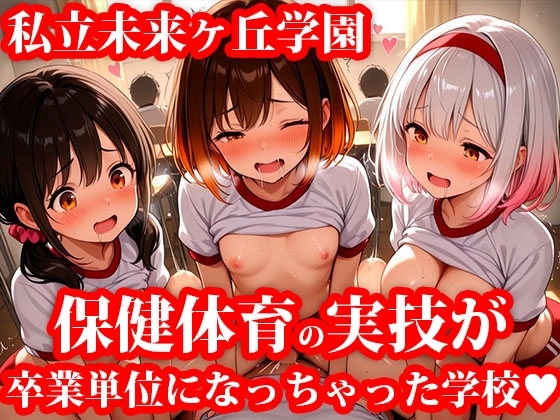 私立未来ヶ丘学園 ブルマ姿で受ける保健体育“実技”授業 今日も単位のために教室で練習 ちっぱい版