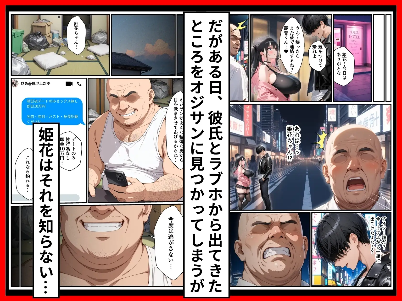 頂き女子が無敵オジに制裁SEX執行されて完堕ちする話 サンプル画像 2