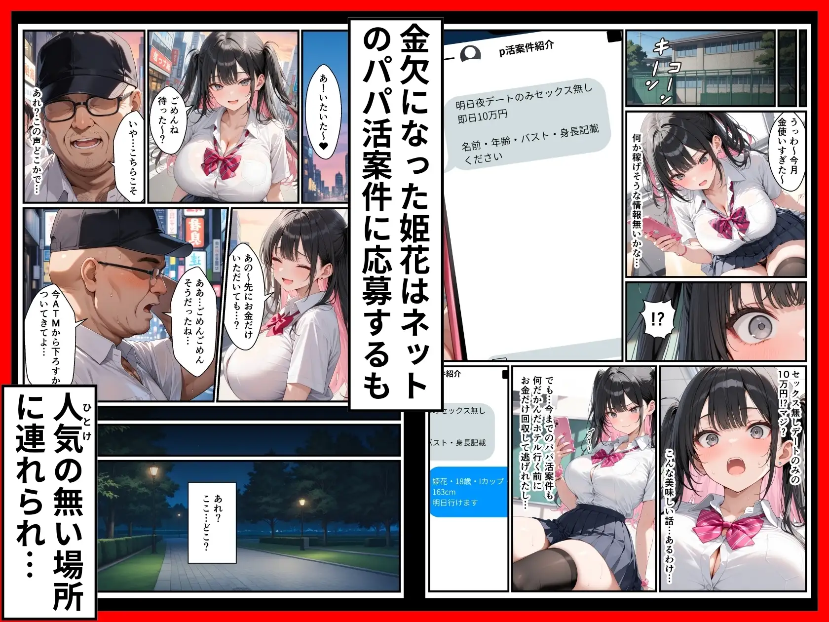 頂き女子が無敵オジに制裁SEX執行されて完堕ちする話 サンプル画像 3