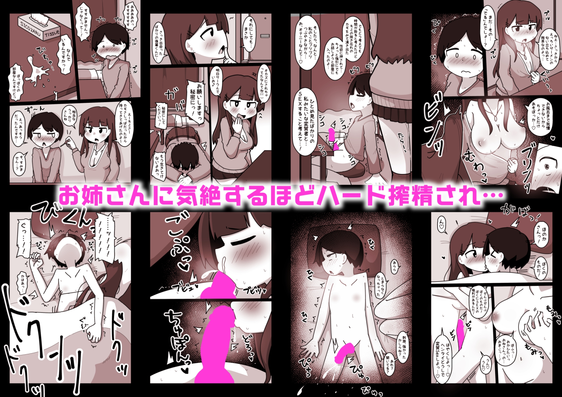 ぼくのカギを拾ってくれた優しいキレイなおねえさんの目的は、ぼくとのSEXでした――。