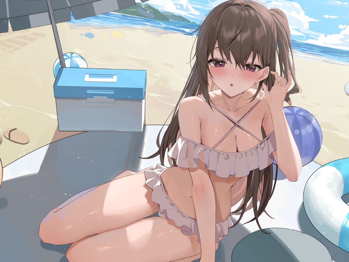 【CV.黒木ほの香】初めて出来た彼女がやけに積極的【耳かき・水着デート・膝枕】 画像1