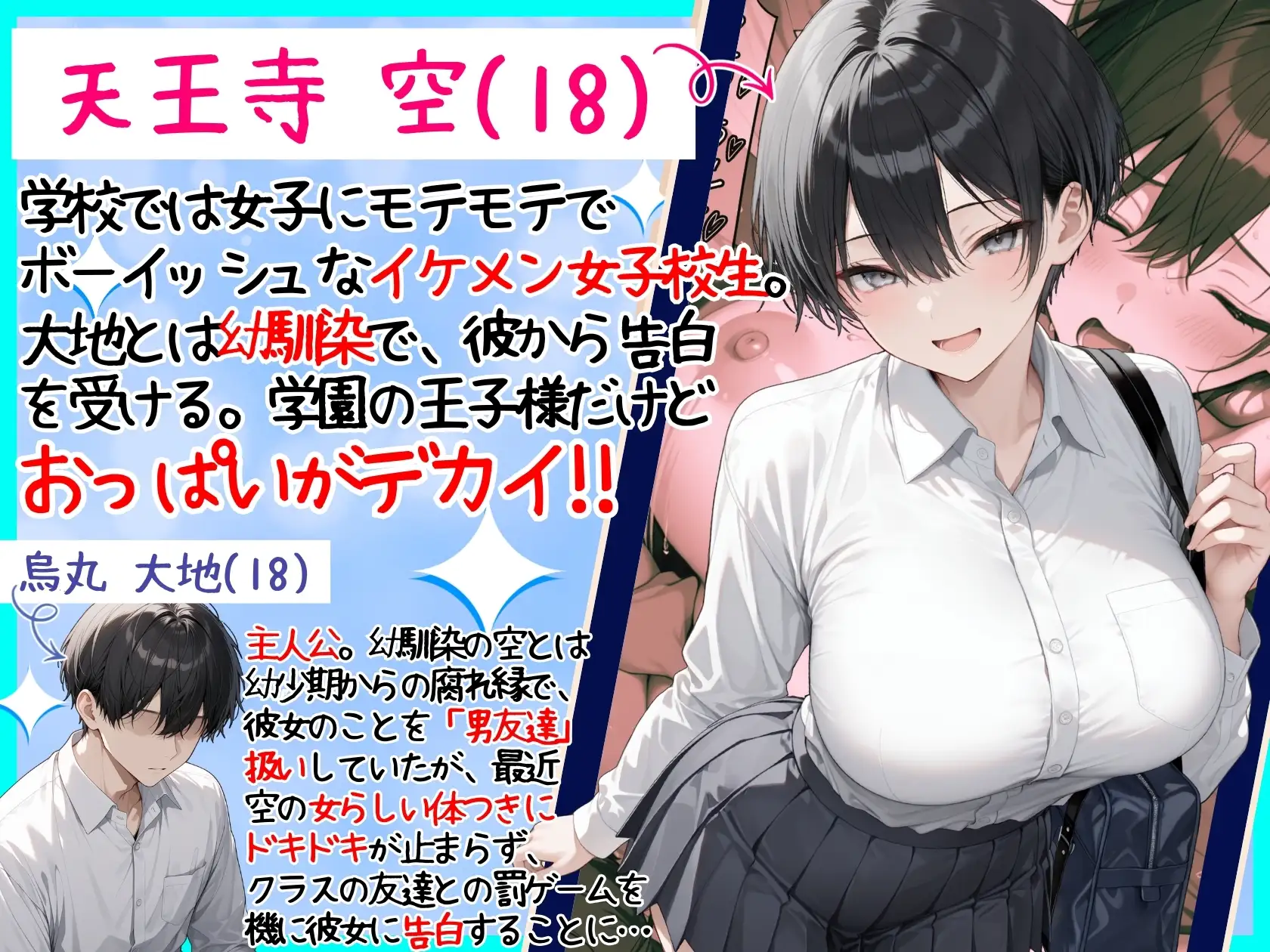 一週間後に学園の王子様な巨乳幼馴染とイチャらぶセックスする話