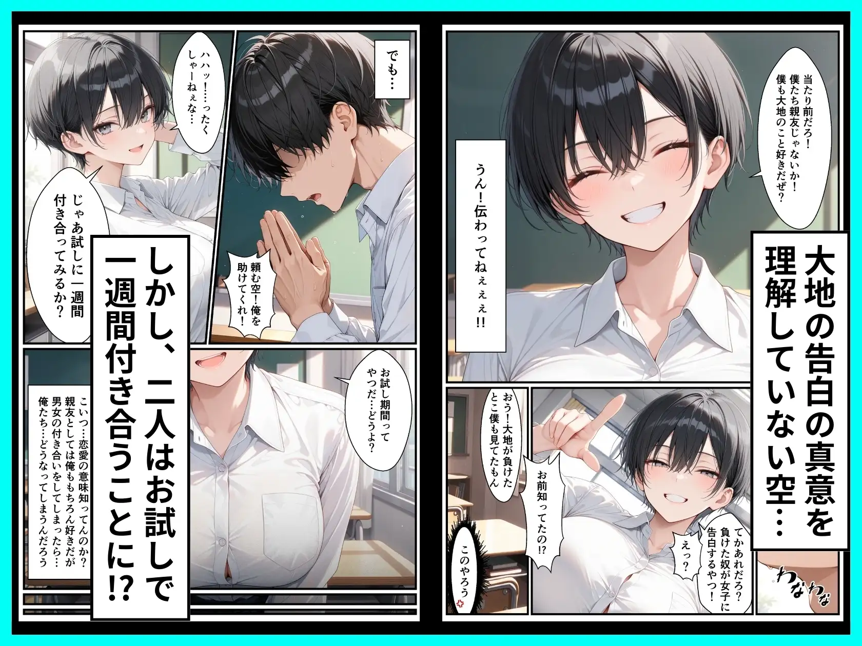 一週間後に学園の王子様な巨乳幼馴染とイチャらぶセックスする話 サンプル画像 3