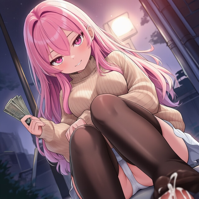 ふわふわ女の子様に誘惑されて全財産貢いでしまう、バカにされながらのオナサポ射精！足コキされながら財布没収される、圧倒的格差！女の子様の貢ぎ奴○確定♡ 画像1