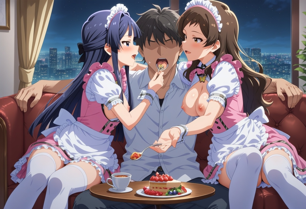 アイドルマ〇ター ミリオンラ〇ブ ~~~ 専属メイド二人の濃厚3Pと甘いご奉仕5