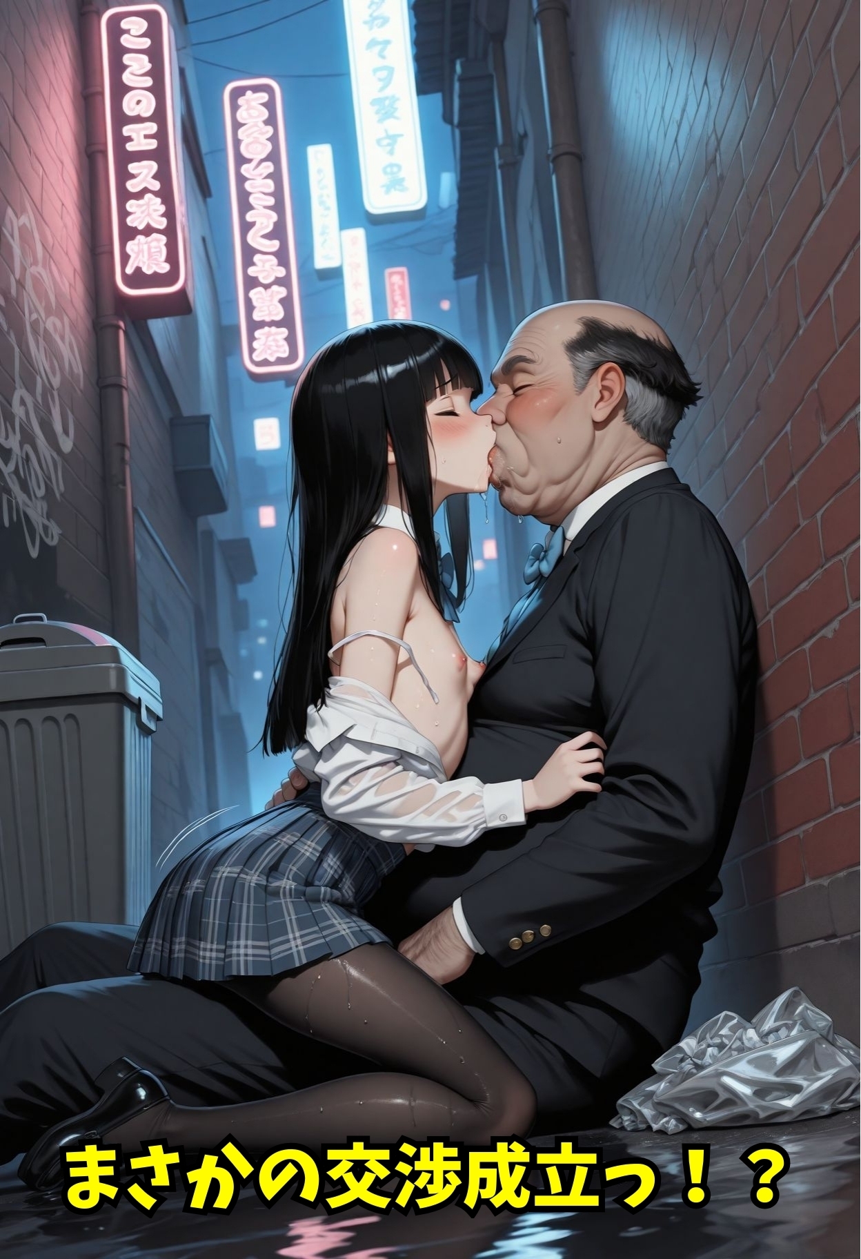 女子校生立ちんぼと間違われた！?おじいちゃんと大胆セックス_4