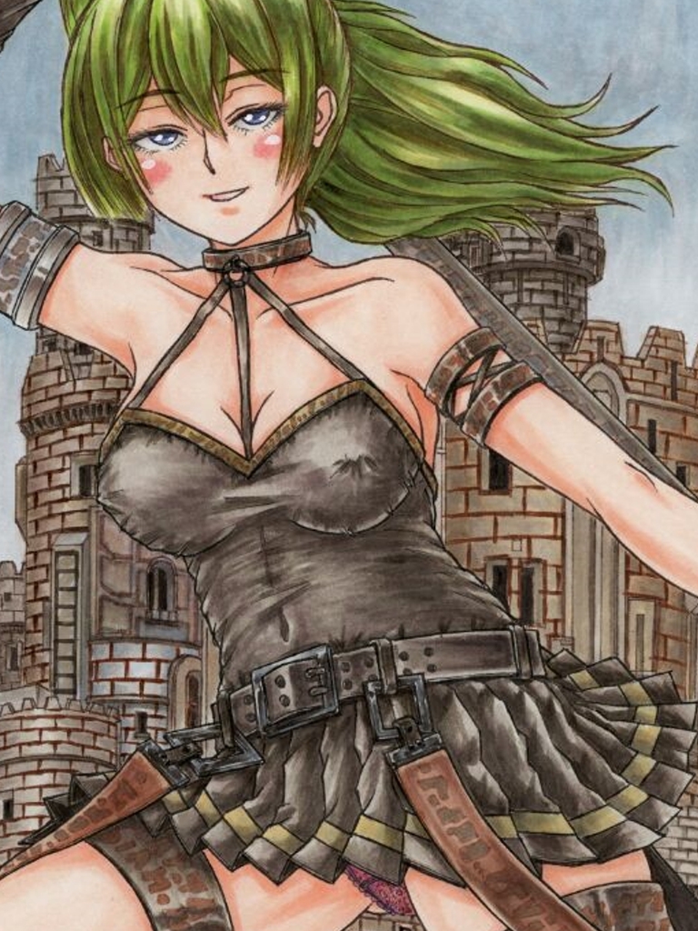 葬送のフリー〇ン、ゲストキャラのイラスト。アナログのコピック系作品(ユーベ〇、フェル〇、ラビー〇&カン〇、ラオフェ〇、ゼーリ〇) 画像1