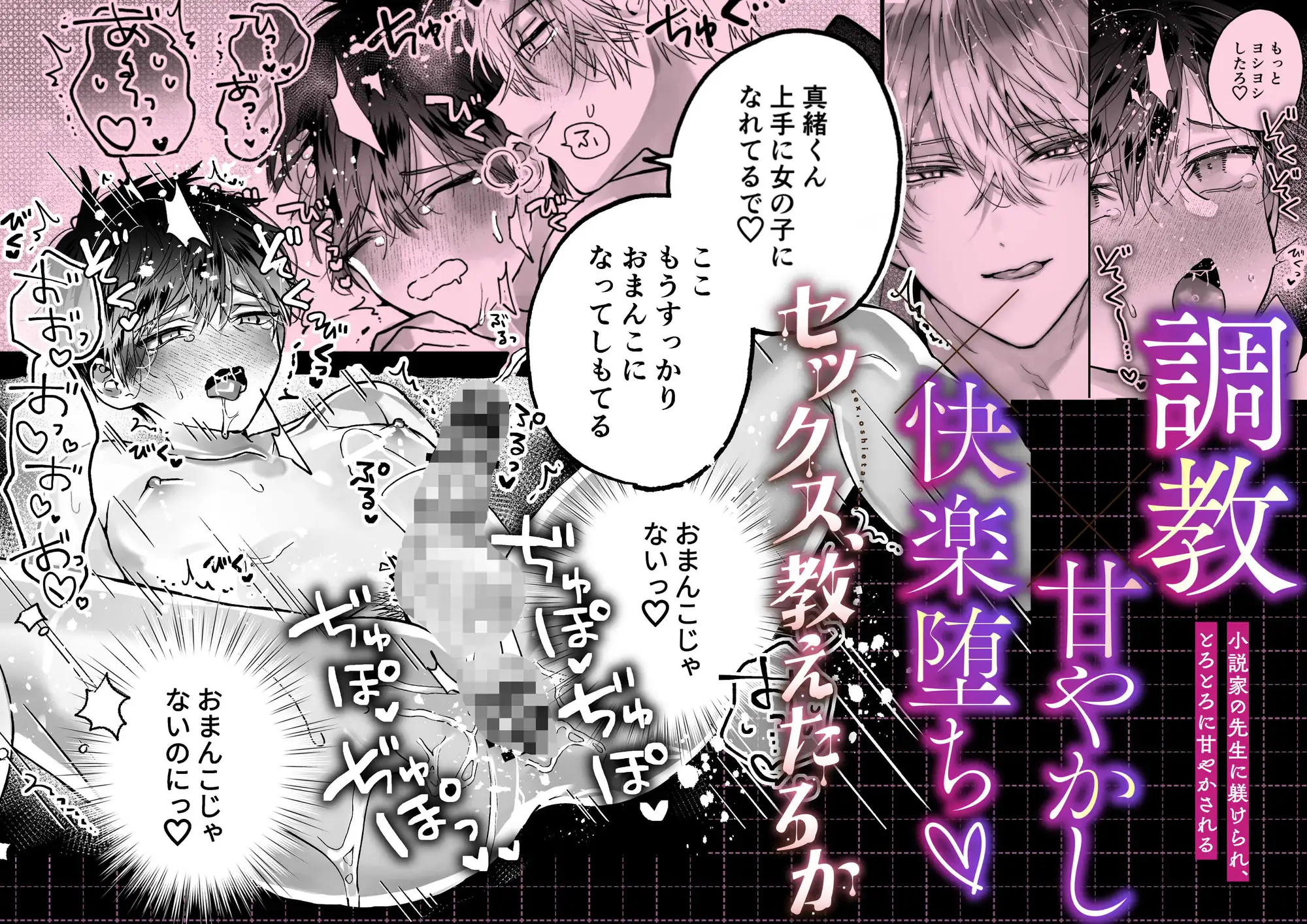 調教×甘やかし×快楽堕ち♡ ～小説家の先生に躾けられ、とろとろに甘やかされる～ 「セックス、教えたろか」 サンプル画像1