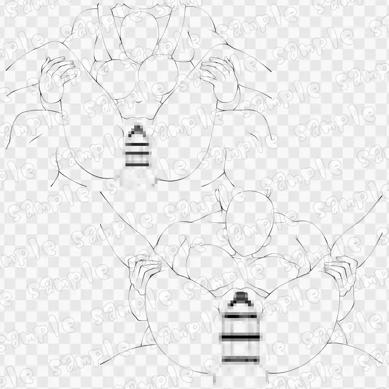 線画素材集[手]72 サンプル画像 3