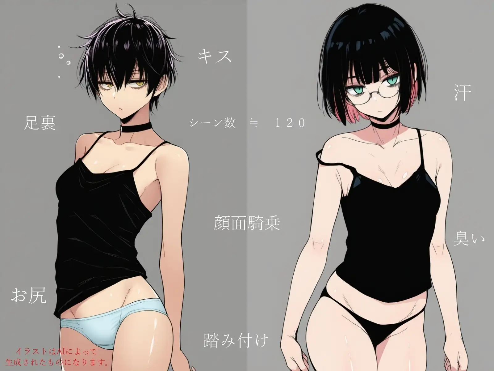 短髪黒髪のお姉さんに責められたい サンプル画像 2