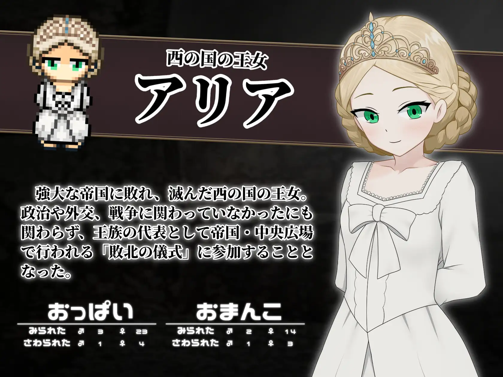 [新作RPG/汉化/处女]败姬全裸 ～战败国的公主在中央广场被全裸示众～ マケヒメゼンラ ～敗戦国の姫君は中央広場で全裸にされる～AI汉化版[1G]