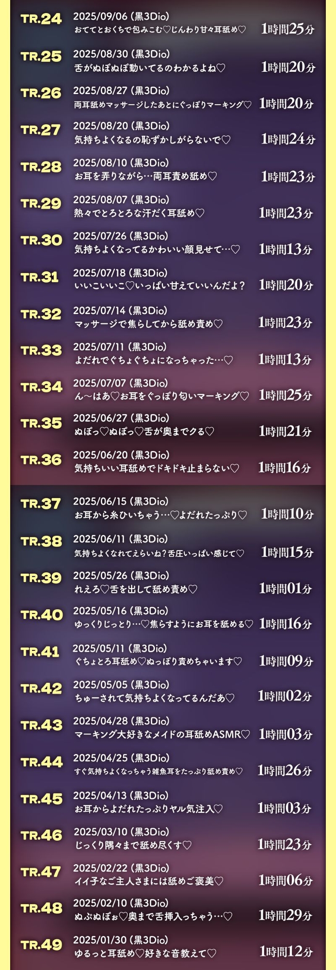 《総再生時間180時間》ひなみ桜花の耳舐めアーカイブ《耳舐めASMR》 画像3