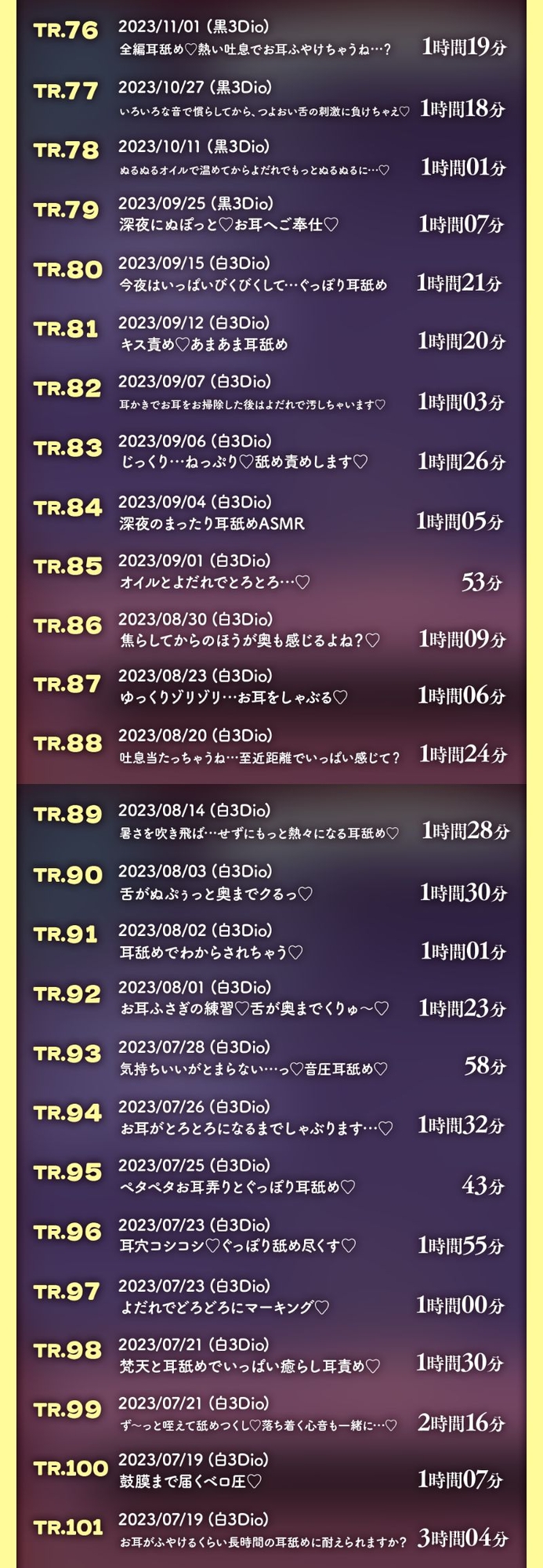 《総再生時間180時間》ひなみ桜花の耳舐めアーカイブ《耳舐めASMR》 画像5