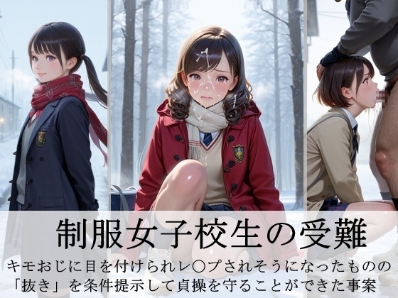 制服女子校生の受難  -キモおじに目を付けられ、レ〇プされそうになったものの 「抜き」を条件提示して貞操を守ることができた事案-