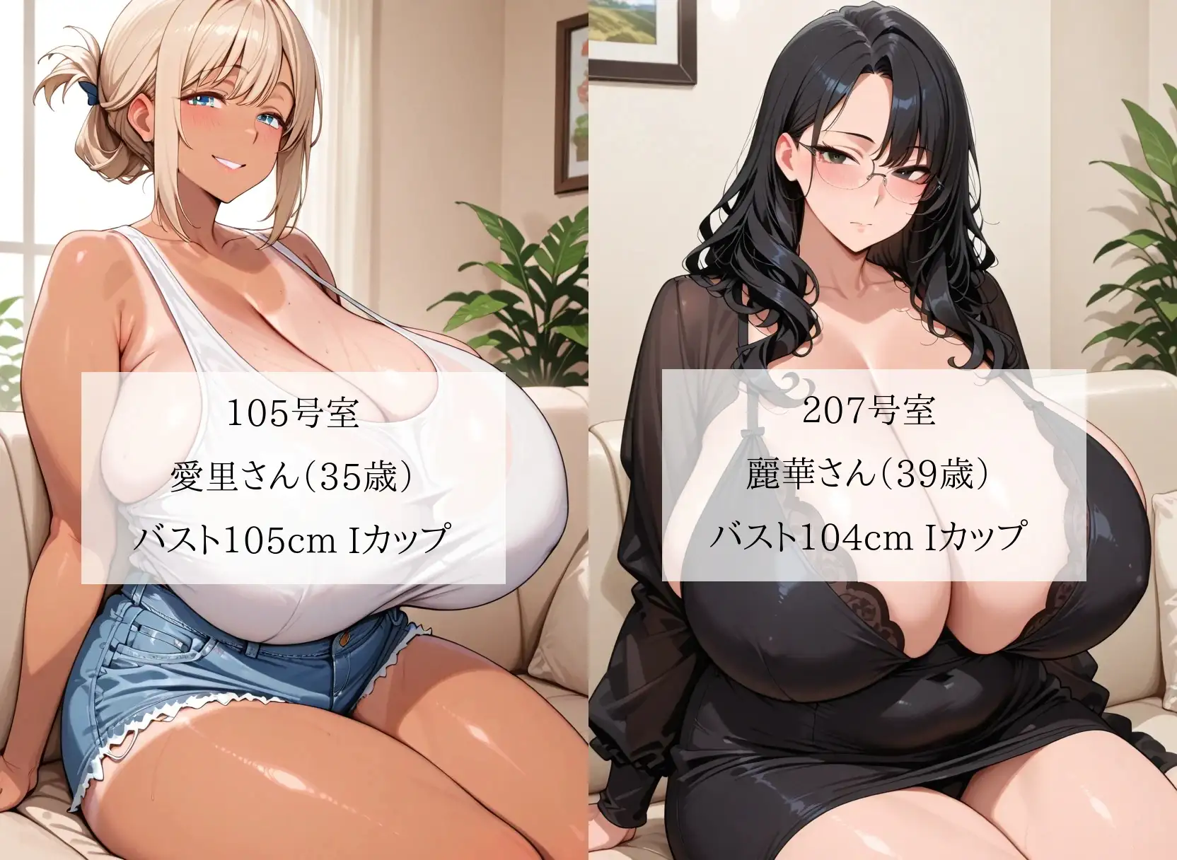 爆乳シンママ限定アパートの管理人になったボク…お仕事は「個人面談」という名の欲求不満熟女の性欲処理でした<セリフ付CG集> サンプル画像 2