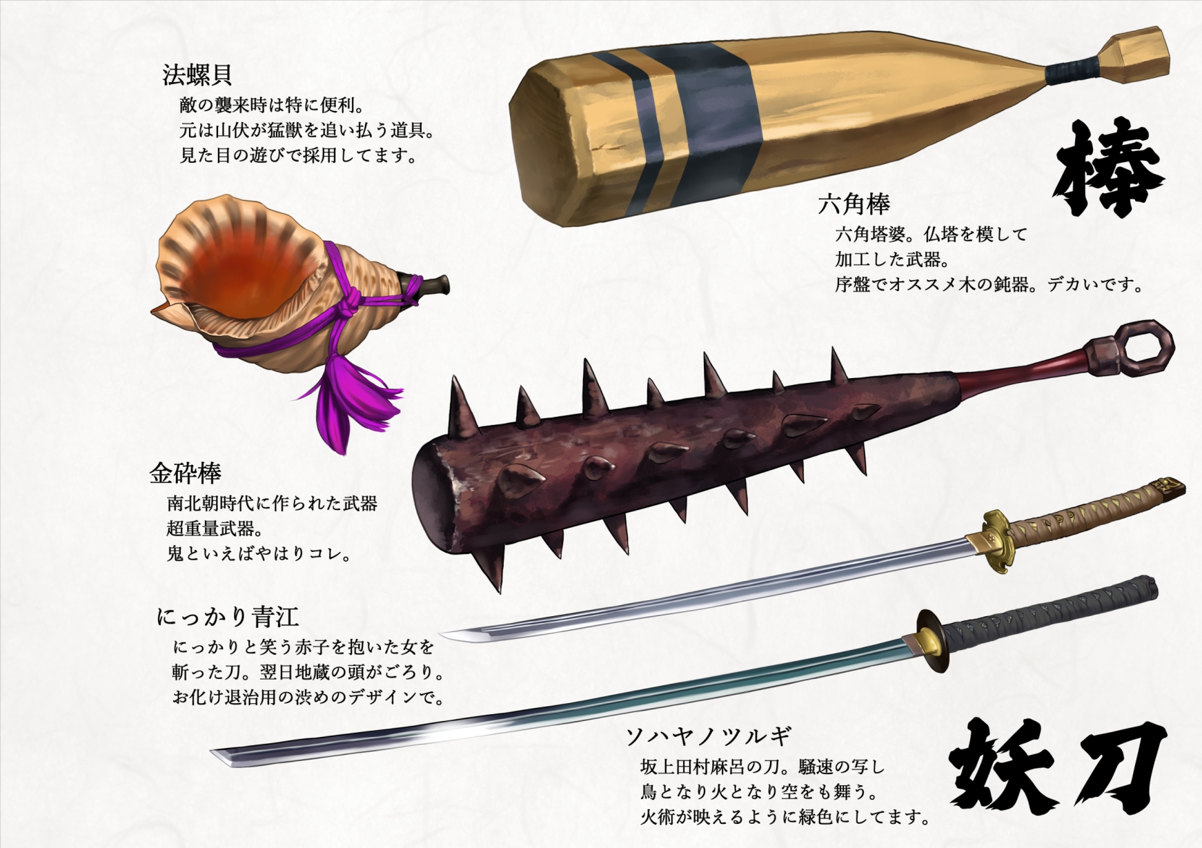 妖怪戦国 稲姫 設定画集 画像6