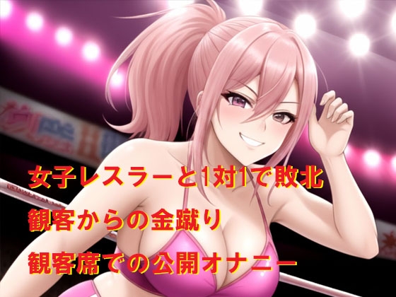 女子レスラーに負けてリング上で公開羞恥おしおき3 画像1