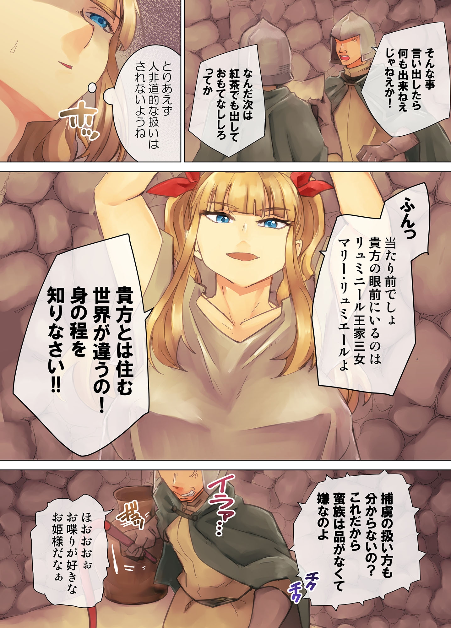 囚われ姫騎士 強○胸辱 画像2