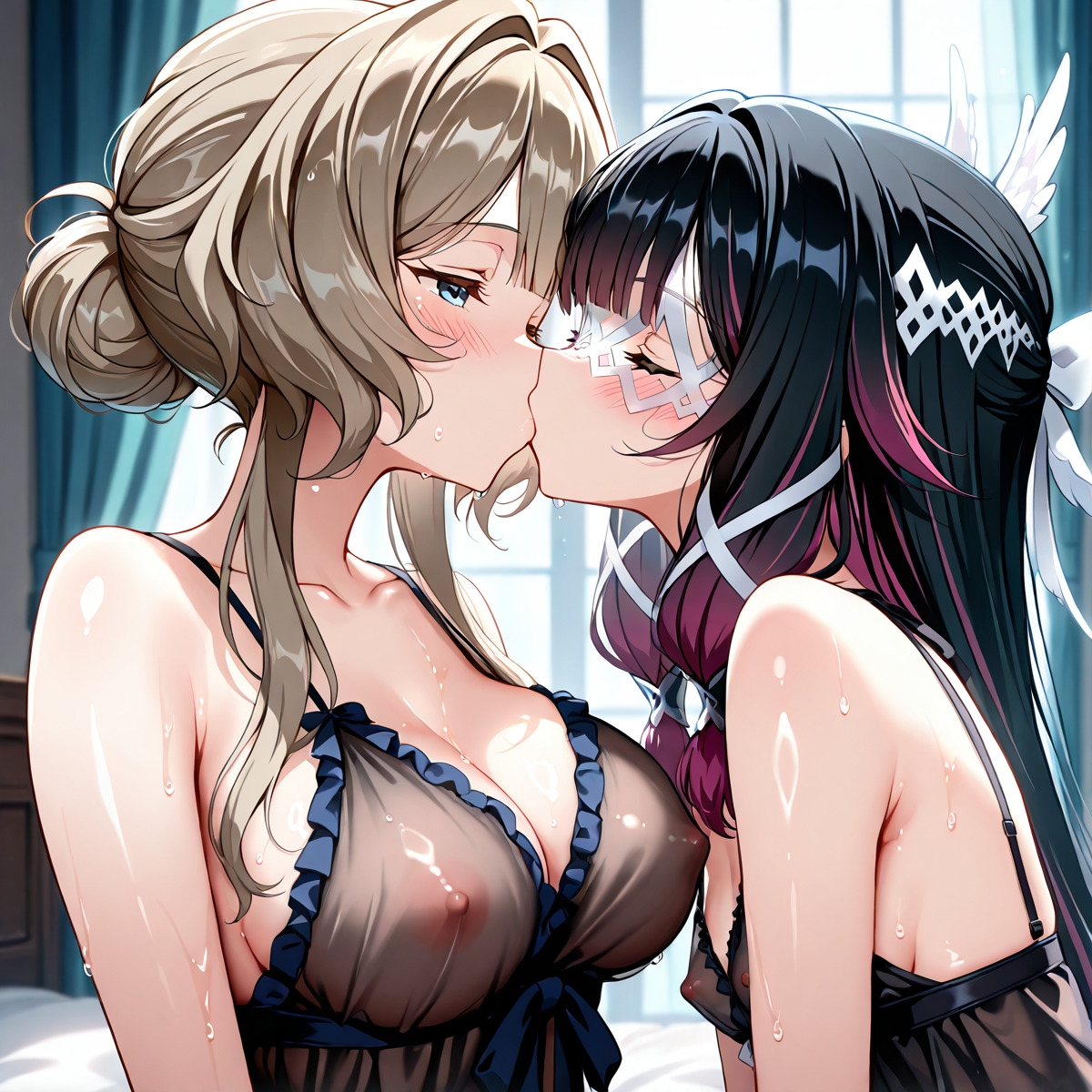 コロ〇ビーナ×サン〇ローネ ふたなり百合CG集2_1