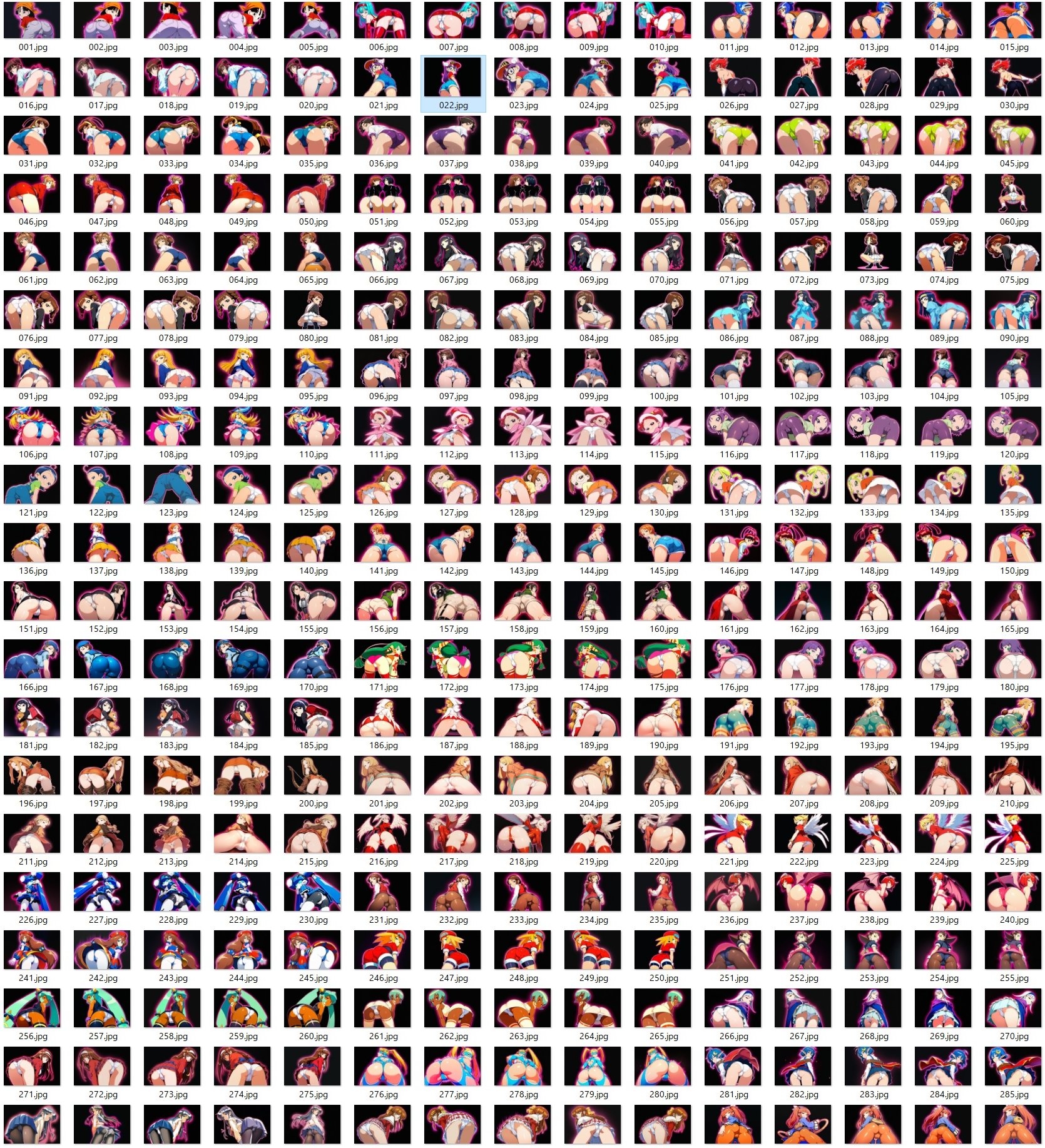 キャラ色々お尻見抜き4_1