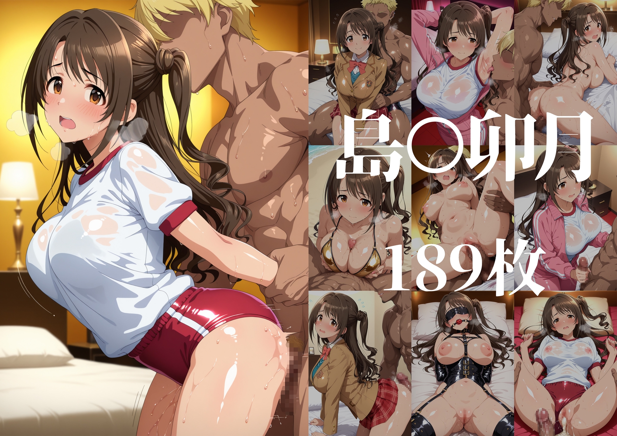 【AI/500枚】堕ちたシンデレラ 渋○凛と島○卯月がギャル男に寝取られメスになるまで [4K相当高画質/制服/体操着/ボンデージ/NTR]_5