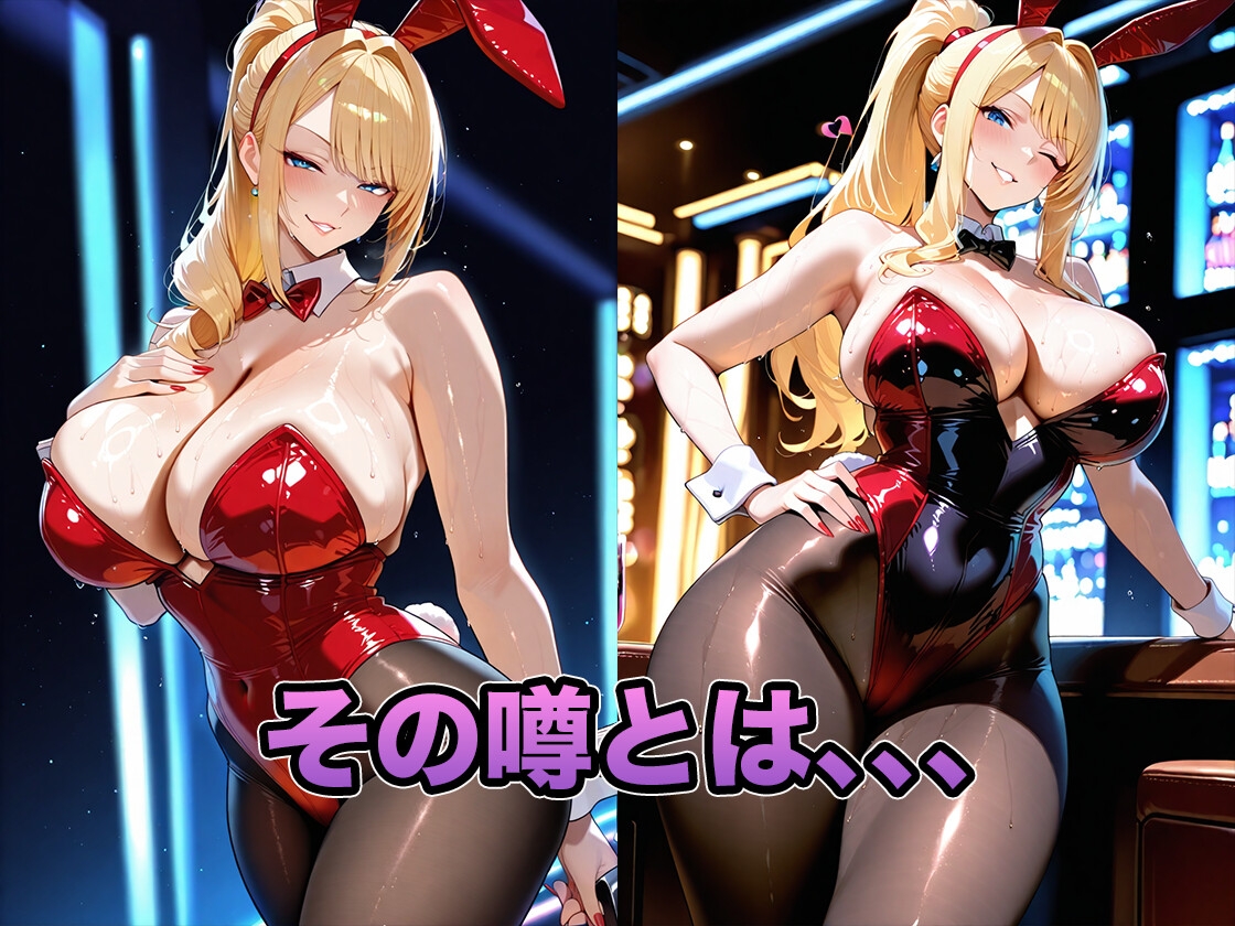 金髪爆乳人妻バニーと精子を賭けた濃厚搾精ルーレット_2