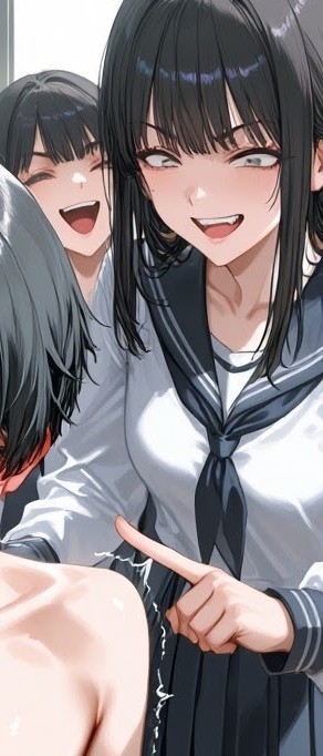 いじめっ娘倶楽部のSPHボイス 短小包茎くん虐め 後輩女子グループ編 年下の女の子達に虐められて全裸にされ…強○オナニー！ 画像7