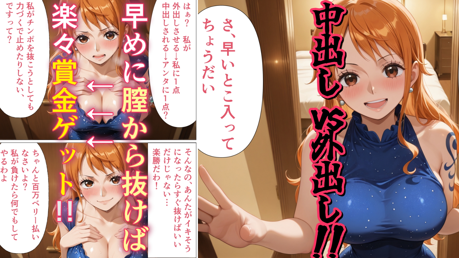外出しさせれば賞金ゲットなのに…子宮ノックが気持ち良すぎてチンポが抜けない!!1