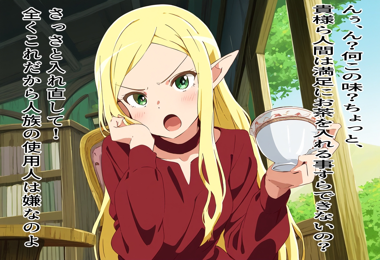 エルフ至上主義お嬢様の絶望人間交尾 画像3