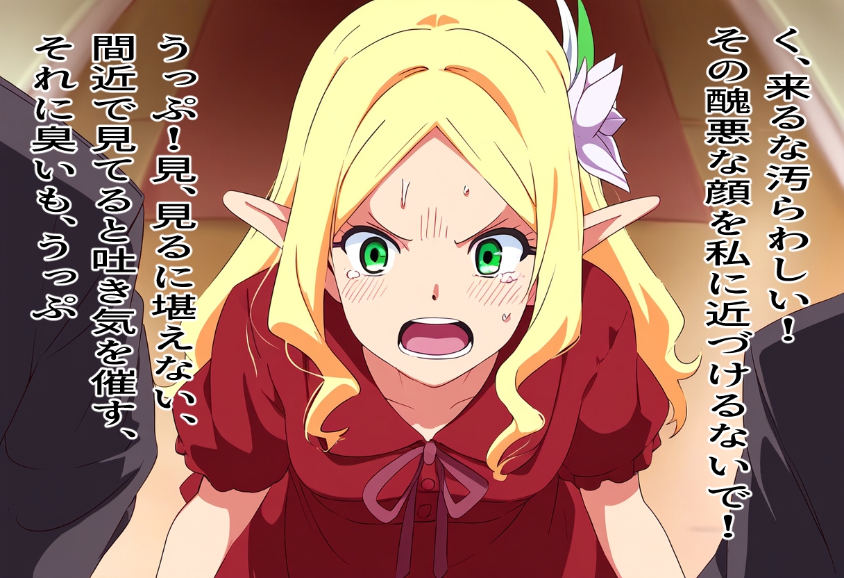 エルフ至上主義お嬢様の絶望人間交尾 画像4