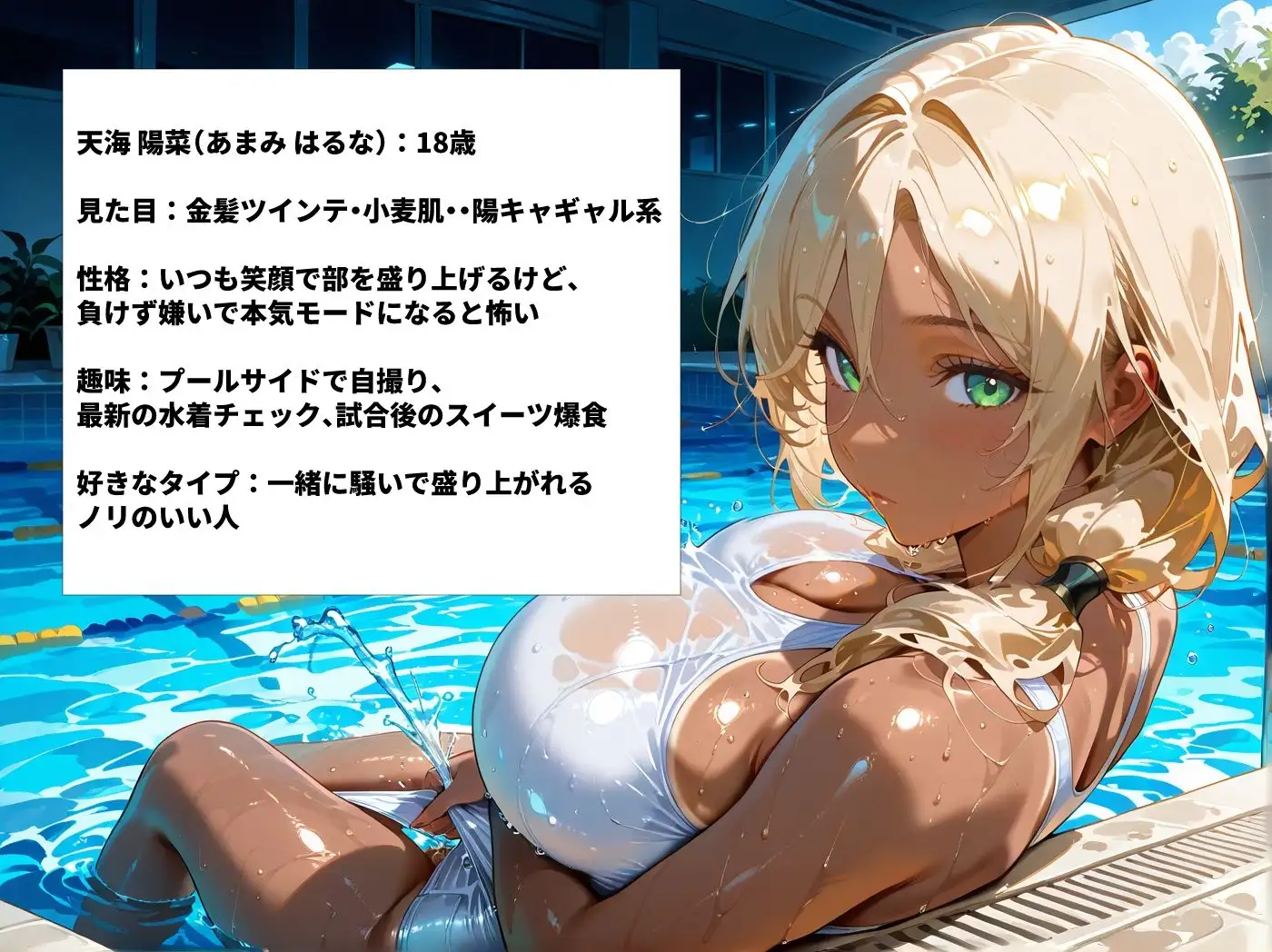 爆乳水泳部員を順番に呼び出しずぶ濡れセックス サンプル画像 4