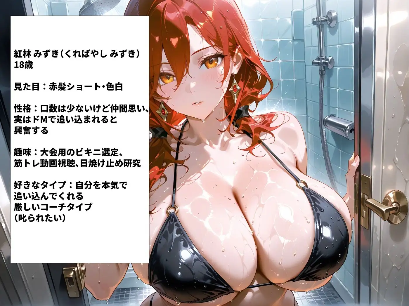 爆乳水泳部員を順番に呼び出しずぶ濡れセックス サンプル画像 7