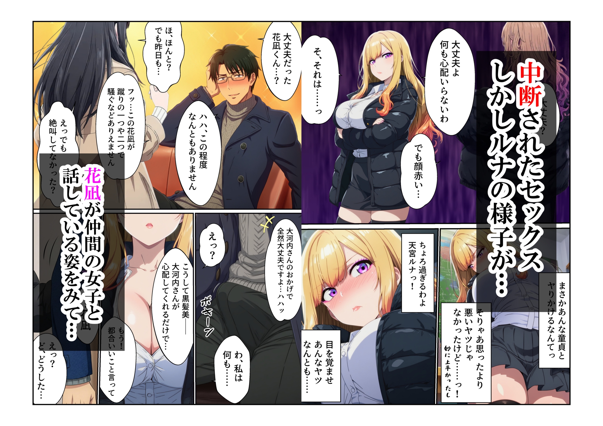 天敵の金髪ギャルが敏感体質過ぎて童貞とセックスしたお話_6