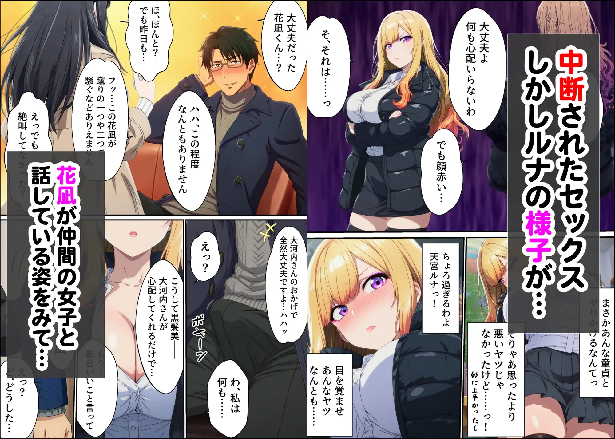 敏感体質なツンデレ金髪ギャルとセックスしたお話 サンプル画像 6