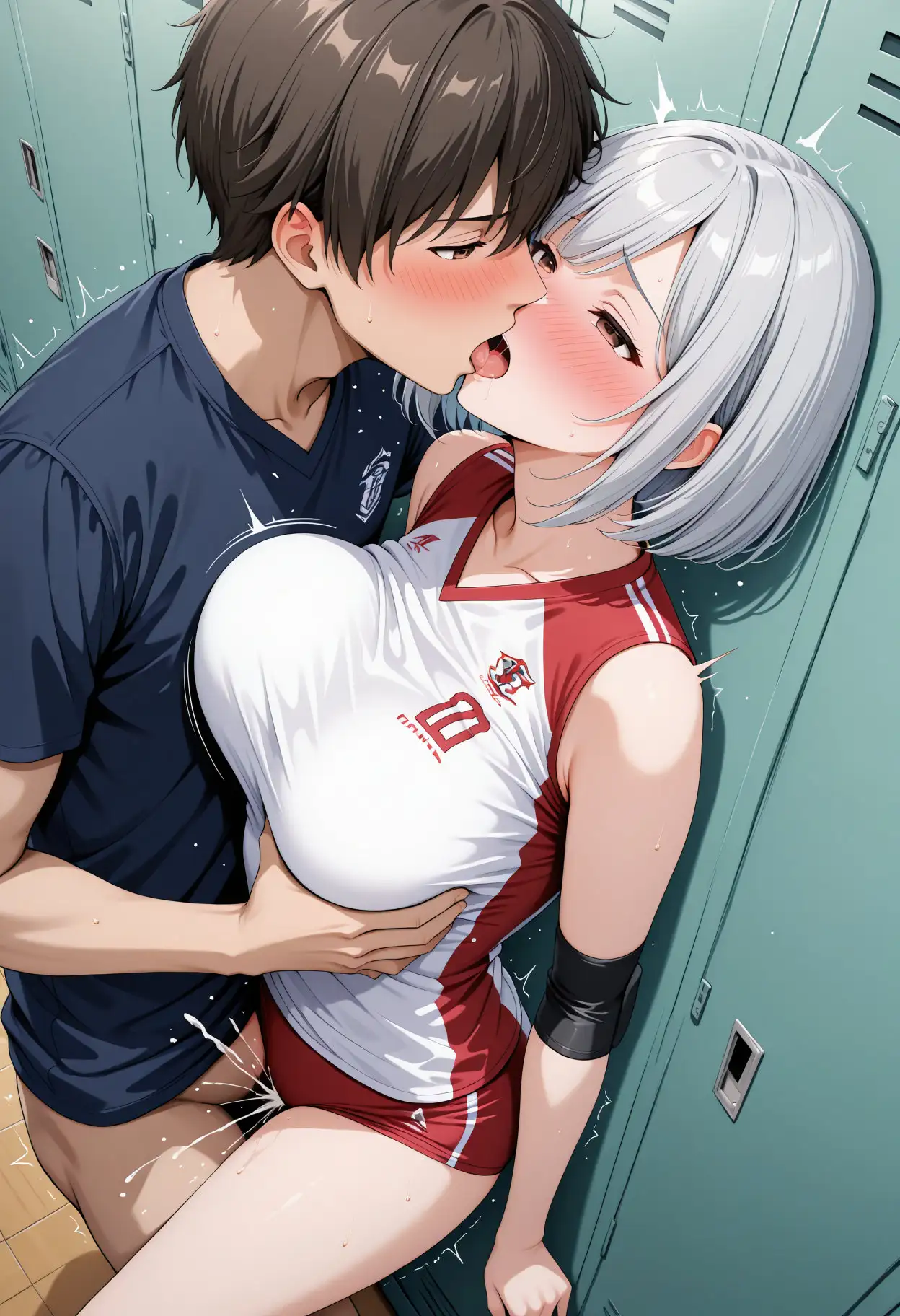 バレー部に女子部員が入って来たので襲ってみた サンプル画像 3