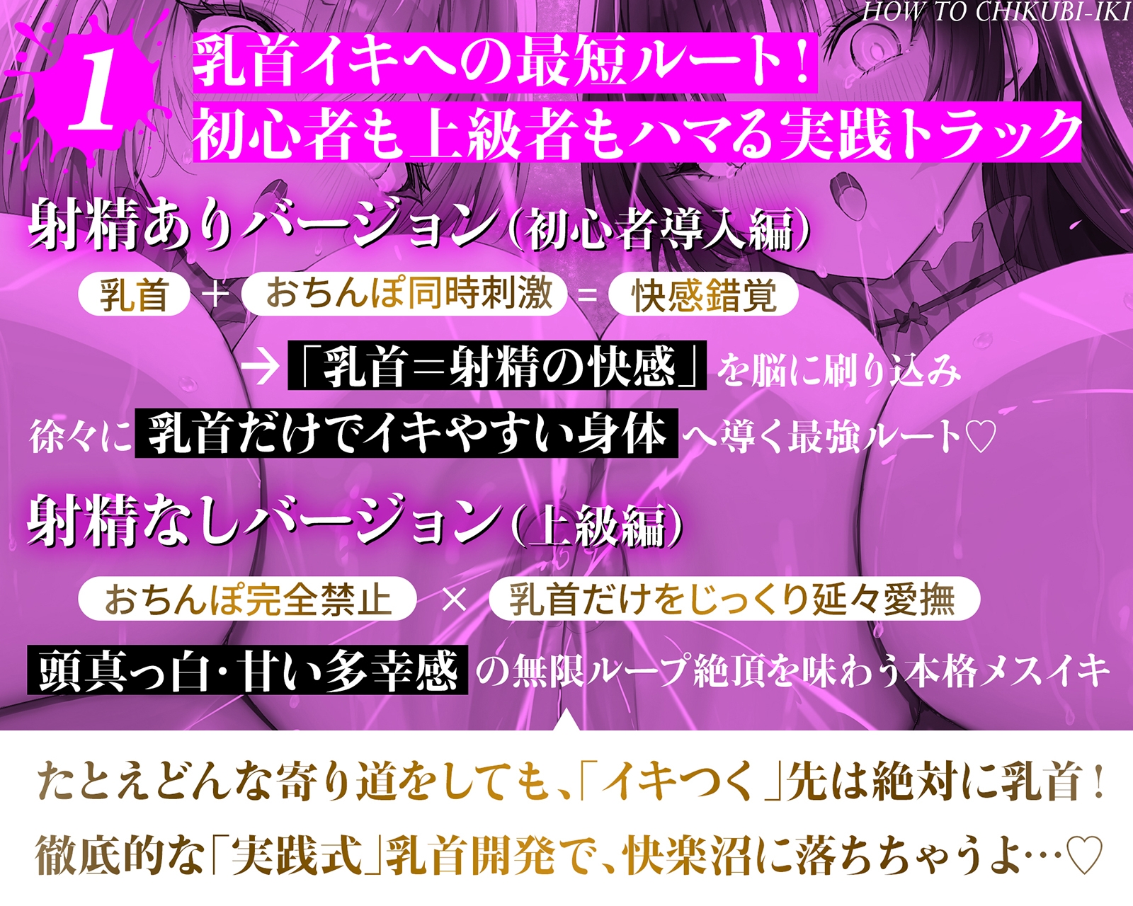 乳首で【イク】！メソッド」～初心者から上級者まで本当に誰でも乳首でイケる『実用』開発メソッド完全版 画像4