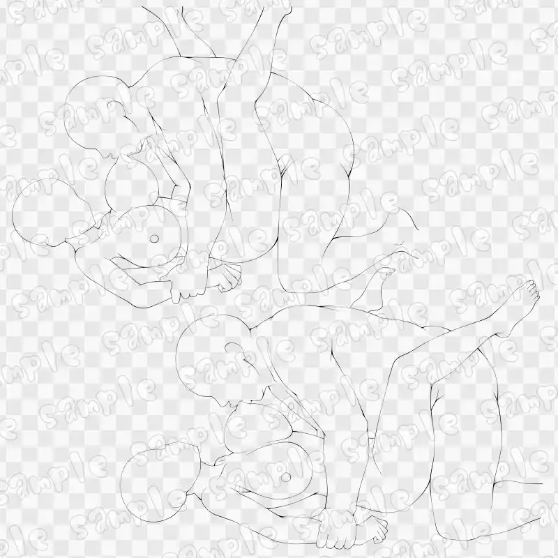 線画素材集[手]83 サンプル画像 3