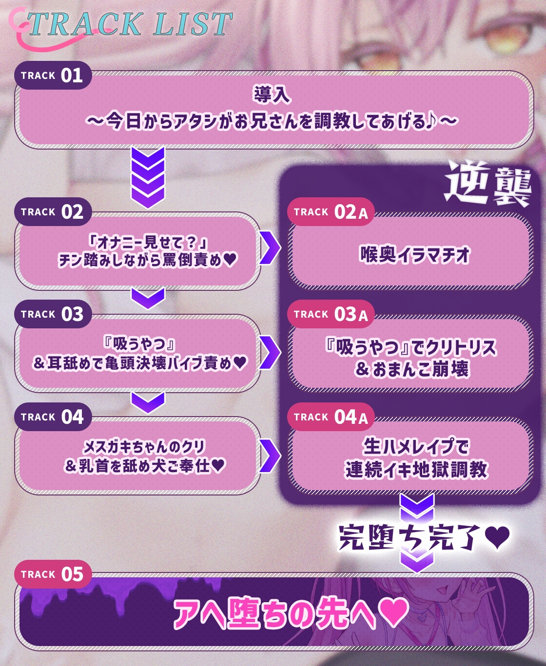 ✅サイン色紙含む10大特典✅【アヘ堕ちレ○プ】メ○ガキわからせ★逆襲シミュレーション[KU100] 画像6