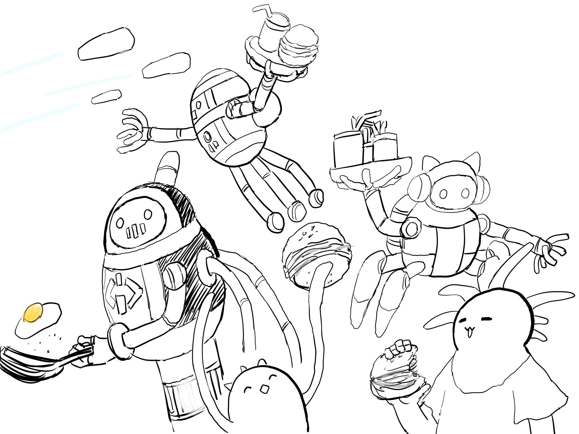 パーティクルランド   ビジターランド   スカイフィッシュ  短編集合計7話 イラスト41枚